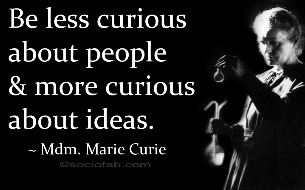 cover photo Marie Curie Quote