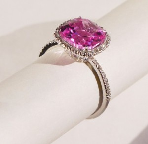 pink ruby ring
