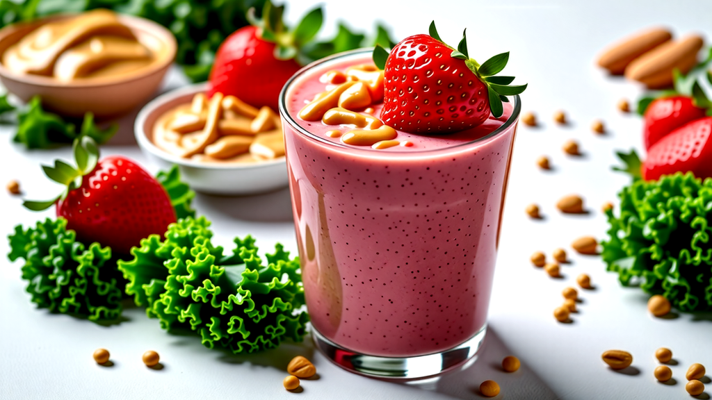 Peanut Butter-Strawberry-Kale Delight Peanut Butter-Strawberry-Kale Delight
