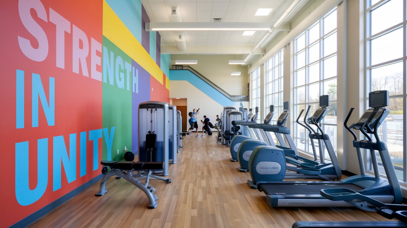 indoor-gym-with-a-colorful-wall-machines