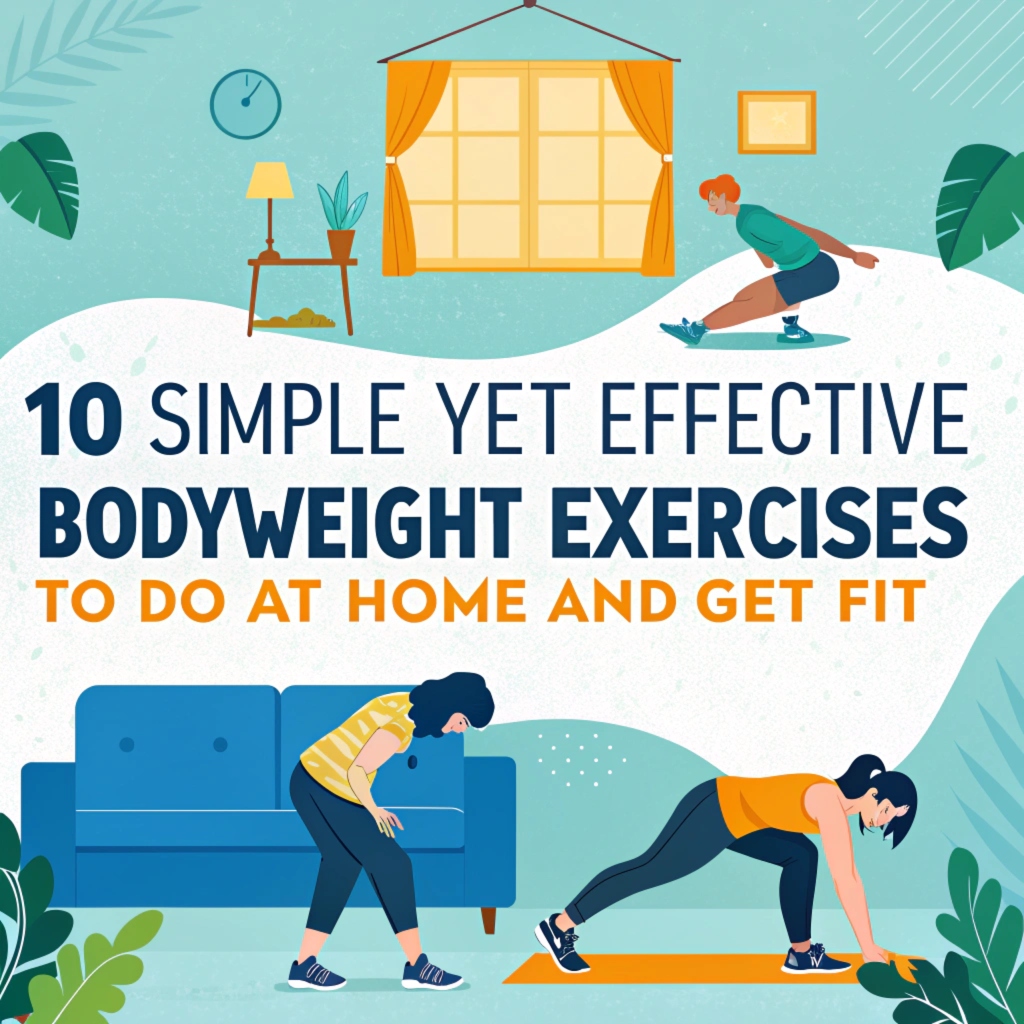10 Simple Yet Effective Bodyweight Exercises to Do at Home and Get Fit