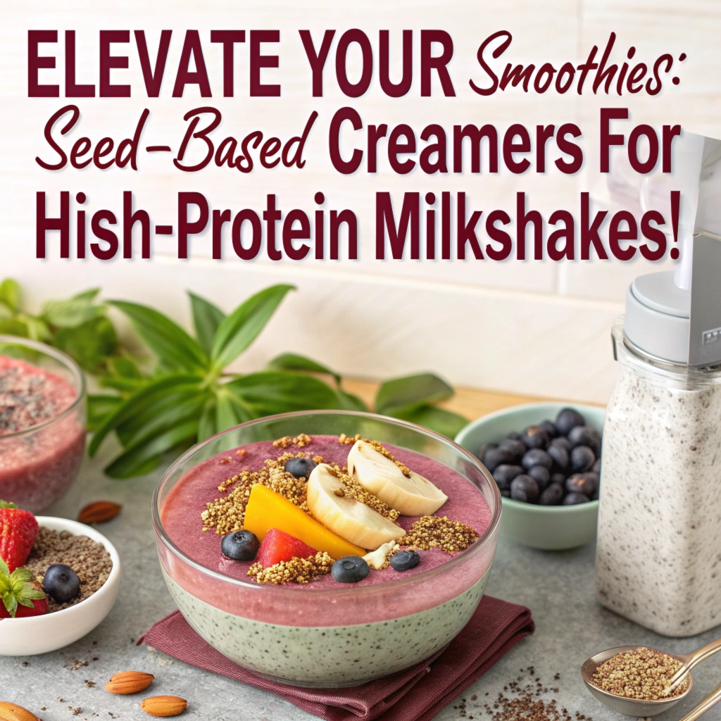 Elevate Your Smoothies: How Seed-Based Creamers are Revolutionizing Plant-Based High-Protein Milkshakes