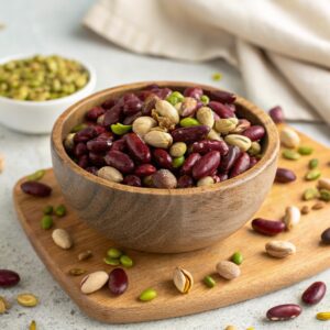 kidney beans with pistachios